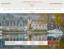 Tablet Screenshot of lakesidehotel.co.uk